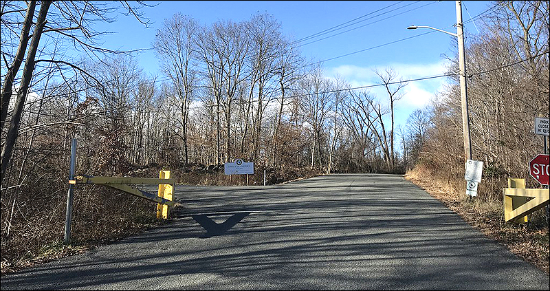 the entrance to Nike Overlook Park