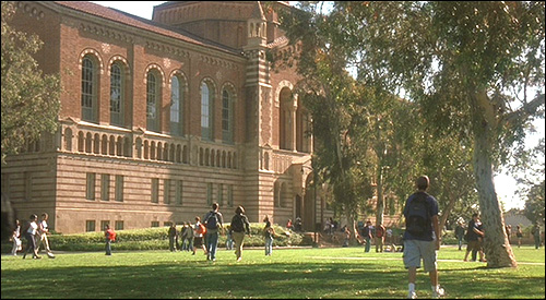 Powell Library and Dickson Court (at UCLA)