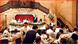 Navy Wedding Reception