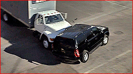 Truck slams into S.H.I.E.L.D. car